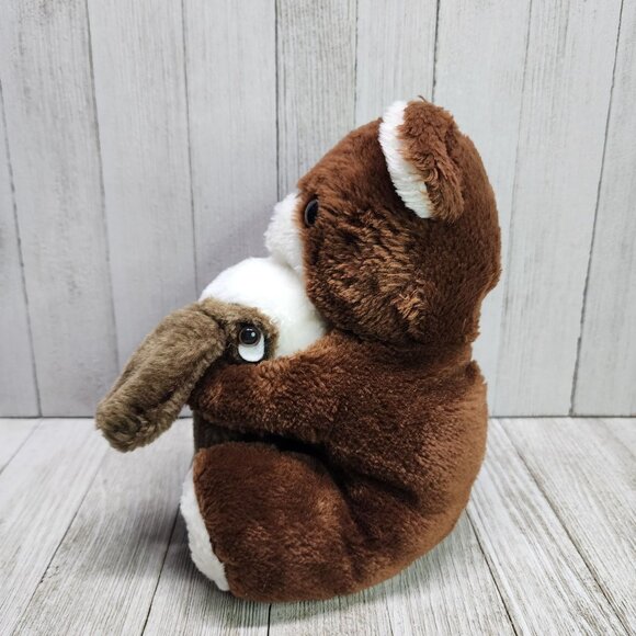 Vintage America Wego Bear Plush Holding Rabbit / Dog Stuffed Animals Toy 1982 - Picture 2 of 9